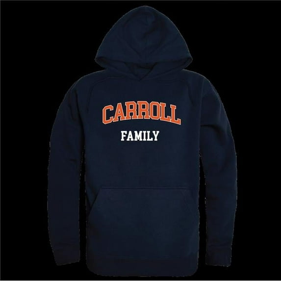 W Republic 573-508-NVY-04 Carroll University Pioneers Family Hoodie, Navy - Extra Large