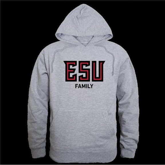 W Republic 573-515-HGY-02 East Stroudsburg University Warriors Family Hoodie, Heather Grey - Medium