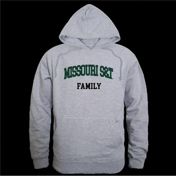W Republic 573-548-HGY-02 Missouri University of Science & Technology Miners Family Hoodie, Heather Grey - Medium