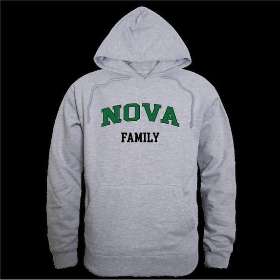 W Republic 573-560-HGY-04 Northern Virginia Community College Nighthawks Family Hoodie, Heather Grey - Extra Large