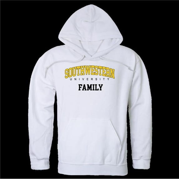 W Republic 573-588-WHT-04 Southwestern University Pirates Family Hoodie, White - Extra Large