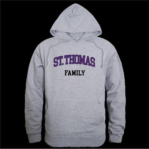 W Republic 573-591-HGY-05 University of St. Thomas Tommies Family Hoodie, Heather Grey - 2XL