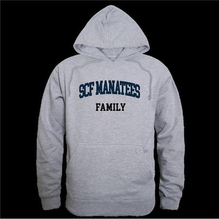 W Republic 573-592-HGY-02 State College of Florida, Manatee Sarasota Family Hoodie, Heather Grey - Medium