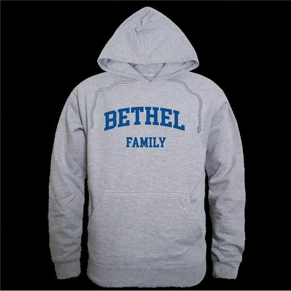 W Republic 573-617-HGY-04 Bethel University Pilots Family Hoodie, Heather Grey - Extra Large