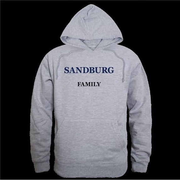 W Republic 573-623-HGY-04 Carl Sandburg College Chargers Family Hoodie, Heather Grey - Extra Large