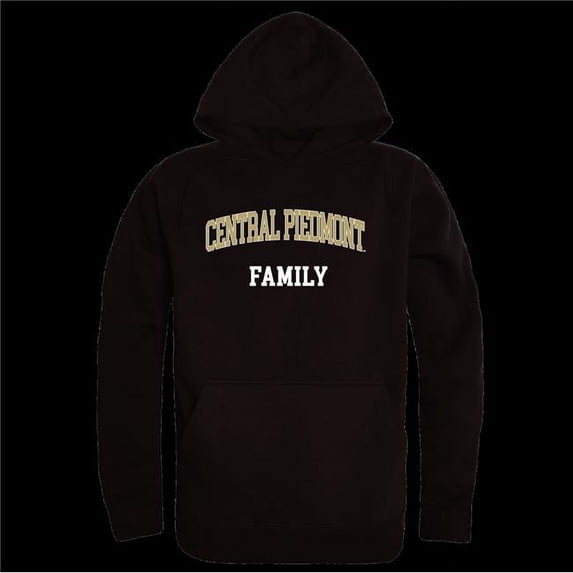 W Republic 573-628-BLK-02 Central Piedmont Community College Family Hoodie, Black - Medium
