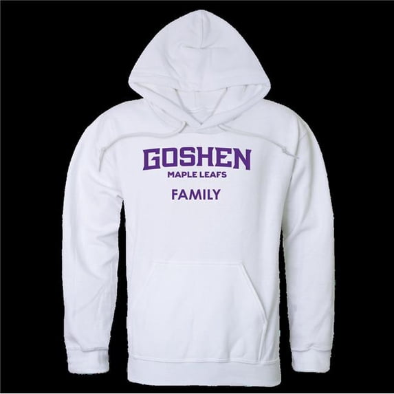 W Republic 573-648-WHT-05 Goshen College Maple Leafs Family Hoodie, White - 2XL