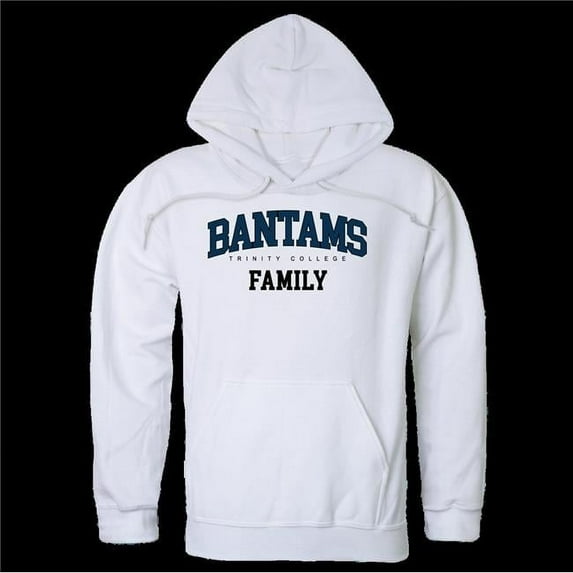 W Republic 573-699-WHT-02 Trinity University Bantams Family Hoodie, White - Medium