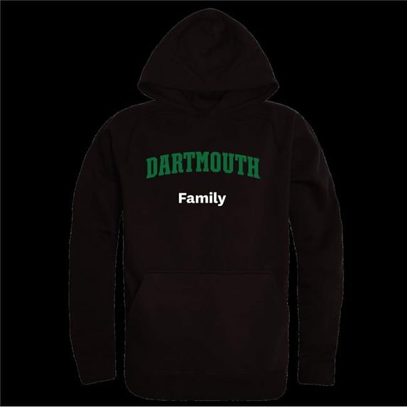 W Republic 573-705-BLK-04 Dartmouth College Big Green Family Hoodie, Black - Extra Large