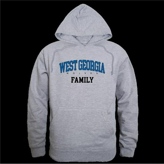 W Republic 573-713-HGY-02 University of West Georgia Wolves Wolves Family Hoodie, Heather Grey - Medium