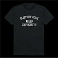 thumbnail image 1 of W Republic 574-381-BLK-03 Slippery Rock University The Rock Distressed Arch College T-Shirt, Black - Large, 1 of 1