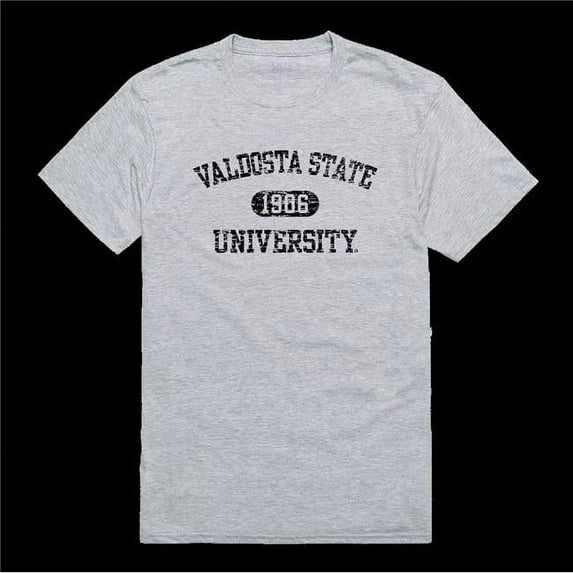 W Republic 574-398-HGY-02 Valdosta State University Blazers Distressed Arch College T-Shirt, Heather Grey - Medium
