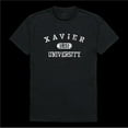 thumbnail image 1 of W Republic 574-417-BLK-01 Xavier University of Louisiana Musketeers Distressed Arch College T-Shirt, Black - Small, 1 of 1