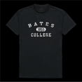 thumbnail image 1 of W Republic 574-615-BLK-05 Bates College Bobcats Distressed Arch College T-Shirt, Black - 2XL, 1 of 1