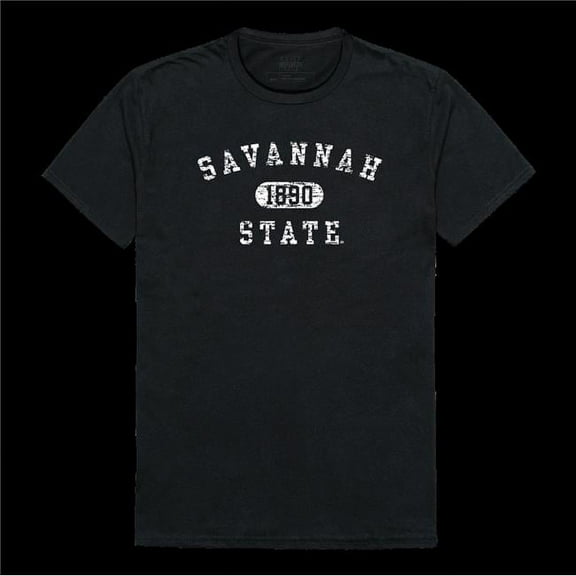 W Republic 574-695-BLK-05 Monmouth College Fighting Scots Distressed Arch T-Shirt, Black - 2XL