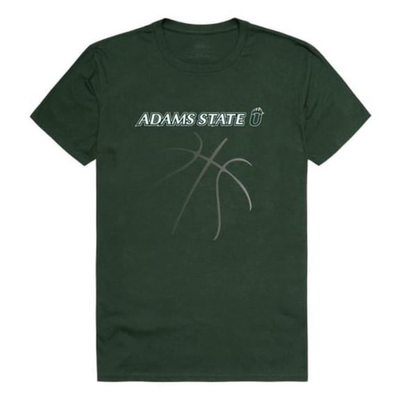 W Republic Adams State University Grizzlies College Basketball T-Shirt, Forest Green - Extra Large