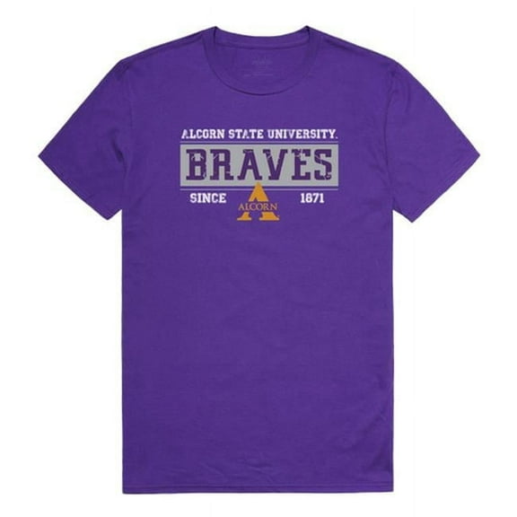 W Republic 507-261-328-01 Alcorn State University Established T-Shirt, Purple 3 - Small