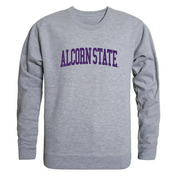 W Republic 543-261-HGY-05 Alcorn State University Men GameDay Crewneck Sweatshirt, Heather Grey - 2XL
