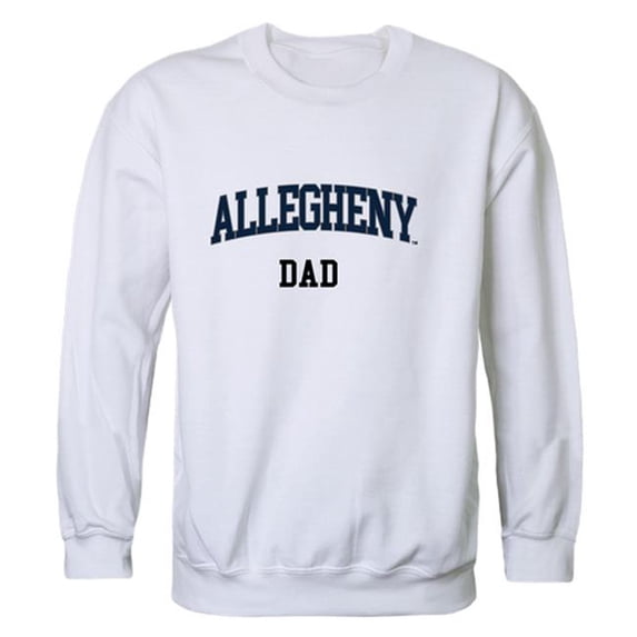 W Republic Allegheny College Gators Dad Crewneck Sweatshirt, White - Medium