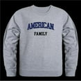 thumbnail image 1 of W Republic  American University Eagles Family Crewneck Sweatshirt, Heather Grey - Large, 1 of 1
