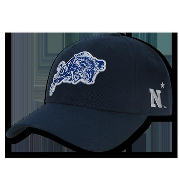 W Republic Apparel 1004-136-NVY USNA Structured Acrylic Cap, Navy