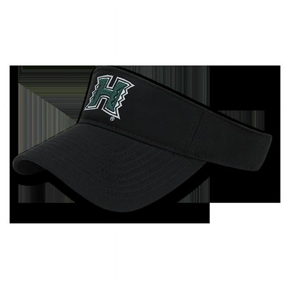 W Republic Apparel 1012-122-BLK Hawaii University Polo Visor, Black