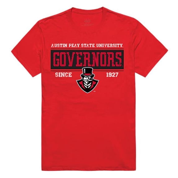 W Republic Apparel 507-105-R58-05 Austin Peay State Established Mens Tee, Red - 2XL