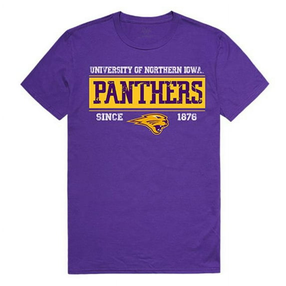 W Republic Apparel 507-143-328-03 Northern Iowa Established Mens Tee, Purple - Large