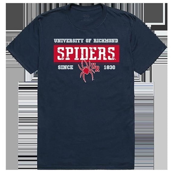 W Republic Apparel 507-145-BGT-02 University of Richmond Established Tee Shirt - Navy, Medium