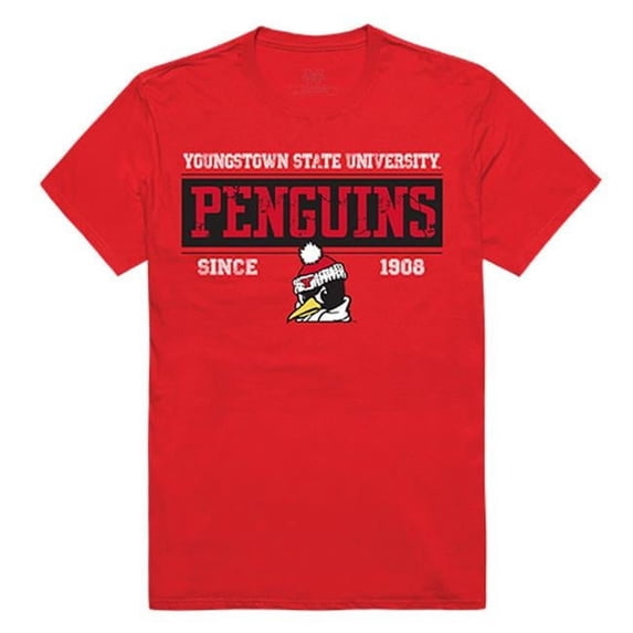 W Republic Apparel 507-159-R58-04 Youngstown State Established Mens Tee, Red - Extra Large