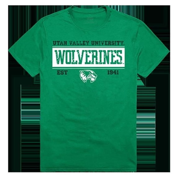 W Republic Apparel 507-210-G77-02 Utah Valley Established Tee, Kelly - Medium
