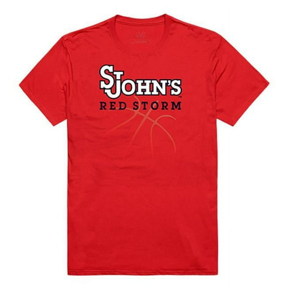 W Republic Apparel 510-152-R58-03 Basketball Tee, St Johns, Red - Large