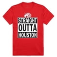 thumbnail image 1 of W Republic Apparel 511-123-R58-04 University of Houston Straight Outta College Tee for Men - Red, Extra Large, 1 of 1