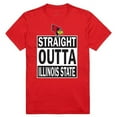 thumbnail image 1 of W Republic Apparel 511-124-R58-01 Illinois State University Straight Outta College Tee for Men - Red, Small, 1 of 2