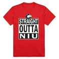 thumbnail image 1 of W Republic Apparel 511-142-R58-01 Northern Illinois University Straight Outta College Tee for Men - Red, Small, 1 of 2