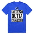 thumbnail image 1 of W Republic Apparel 511-147-B02-01 Seton Hall University Straight Outta College Tee for Men - Royal, Small, 1 of 2