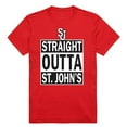 thumbnail image 1 of W Republic Apparel 511-152-R58-01 St Johns University Straight Outta College Tee for Men - Red, Small, 1 of 2