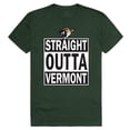 thumbnail image 1 of W Republic Apparel 511-155-033-03 University of Vermont Straight Outta College Tee for Men - Forest Green, Large, 1 of 2