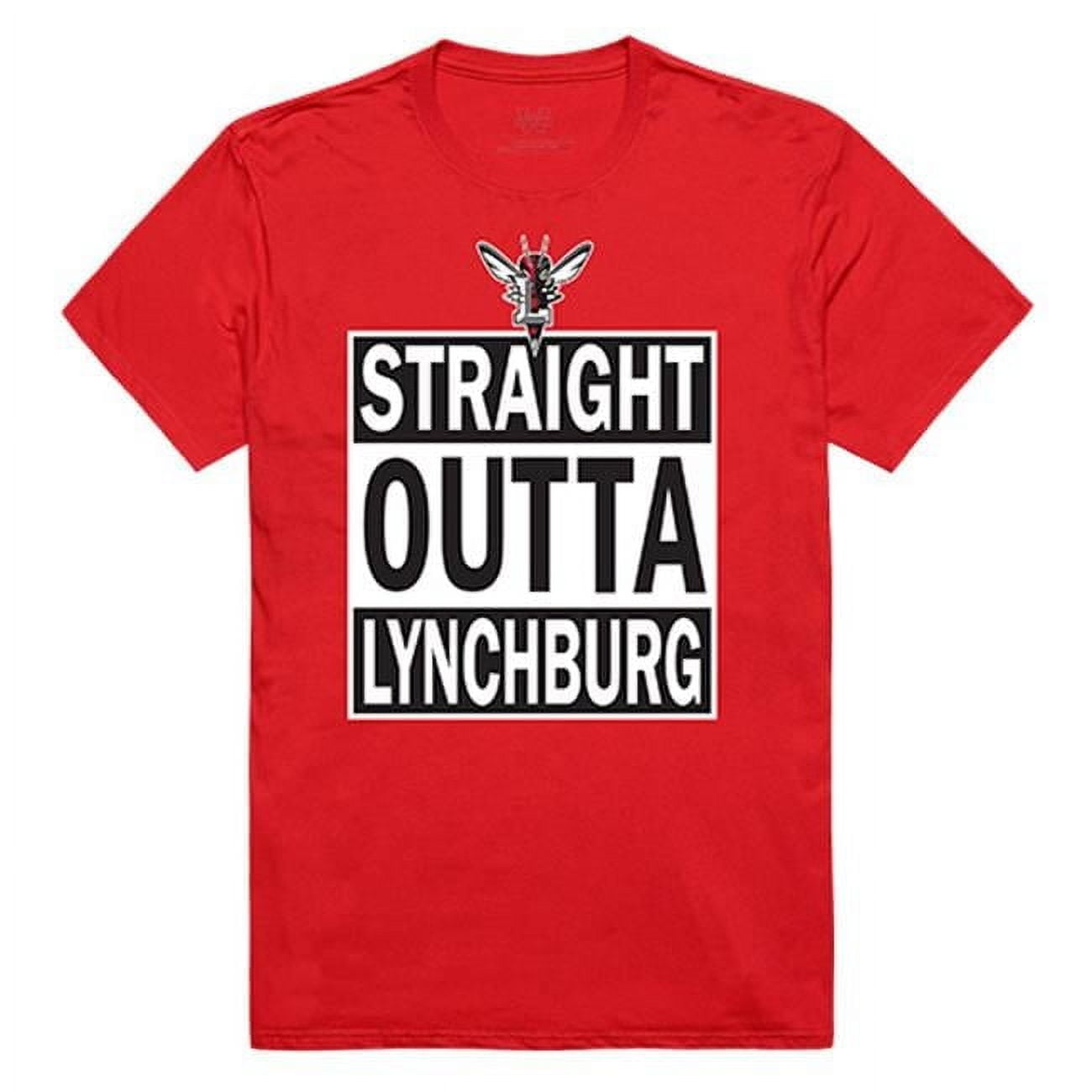 W Republic Apparel 511-179-R58-05 Lynchburg College Straight Outta College Tee for Men - Red, 2X