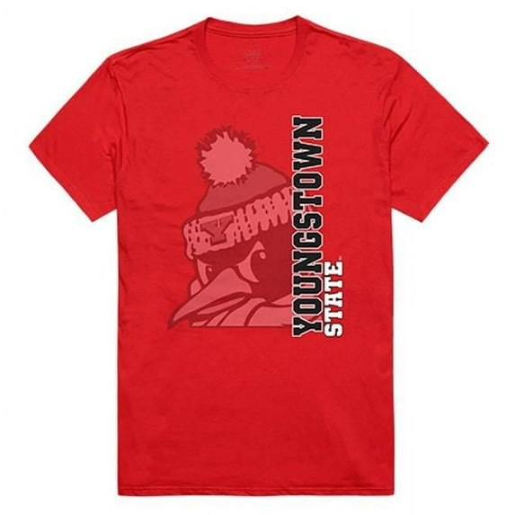 W Republic Apparel 515-159-R58-02 Youngstown State University Ghost Tee, Red - Medium