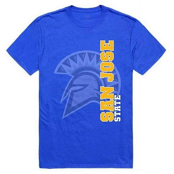 W Republic Apparel 515-173-B02-01 San Jose State University Ghost Tee, Royal - Small