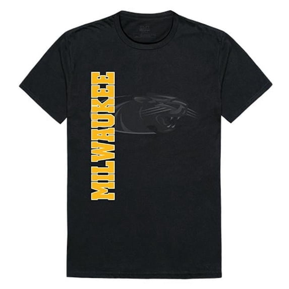 W Republic Apparel 515-199-E27-05 University of Wisconsin Milwaukee Mens Ghost Tee, Black - 2X