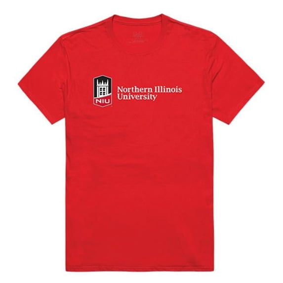 W Republic Apparel 516-142-R58-04 Northern Illinois University Mens Institutional Tee, Red - Extra Large