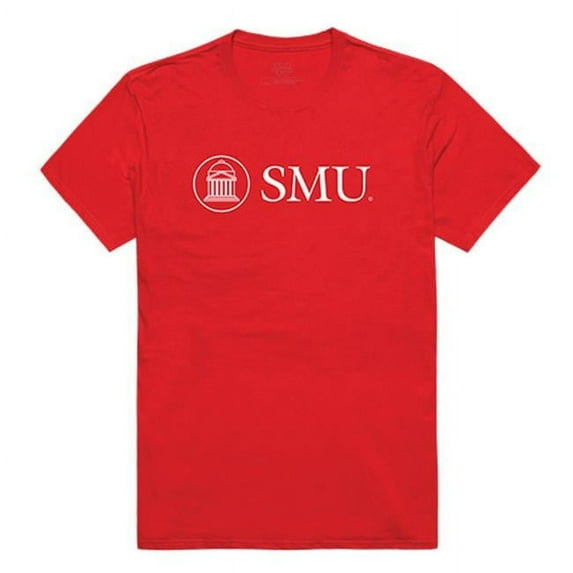 W Republic Apparel 516-150-R58-03 Southern Methodist University Mens Institutional Tee, Red - Large
