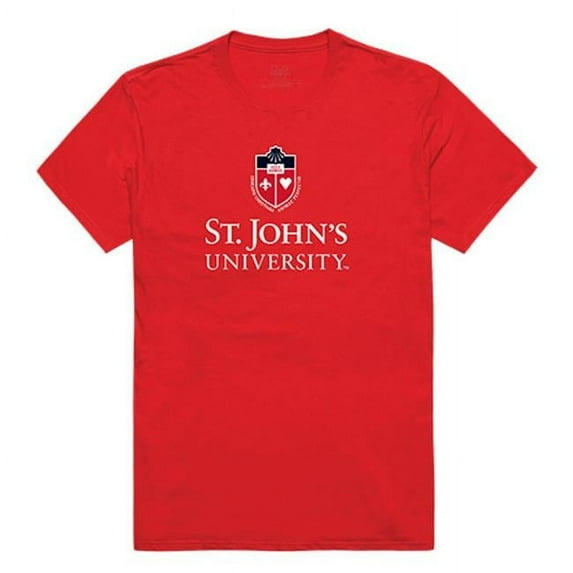 W Republic Apparel 516-152-R58-02 State Johns University Mens Institutional Tee, Red - Medium