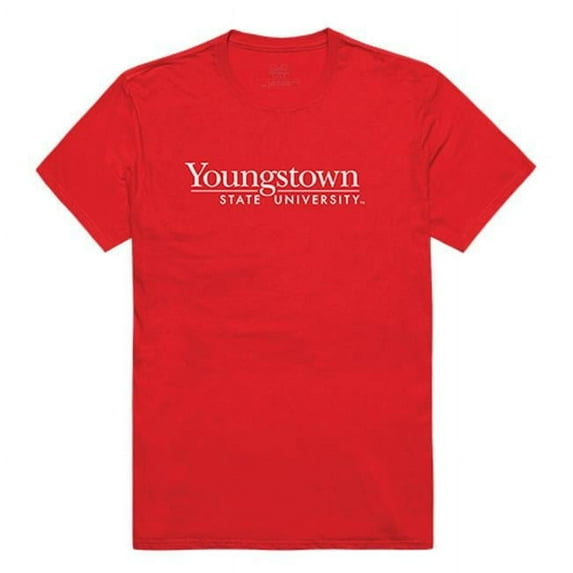 W Republic Apparel 516-159-R58-03 Youngstown State University Mens Institutional Tee, Red - Large