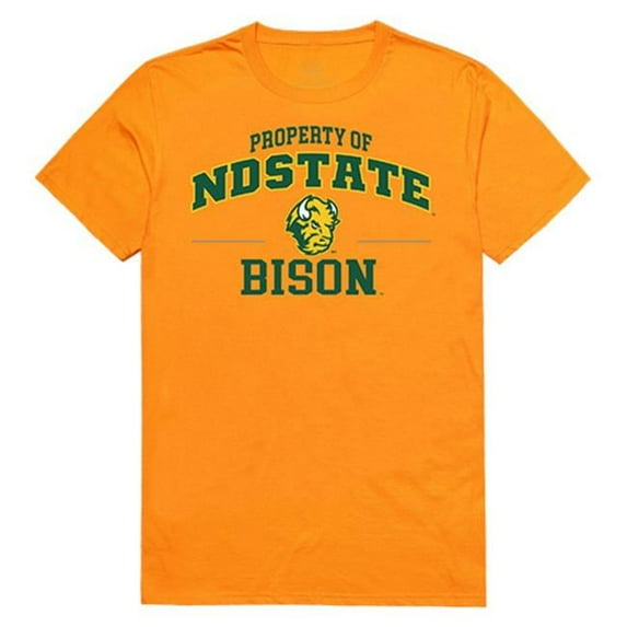 W Republic Apparel 517-140-329-04 North Dakota State University Property College Tee Shirt - Gold, Extra Large