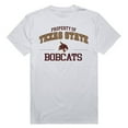 thumbnail image 1 of W Republic Apparel 517-181-N01-01 Texas State University Property Tee Shirt - White, Small, 1 of 1