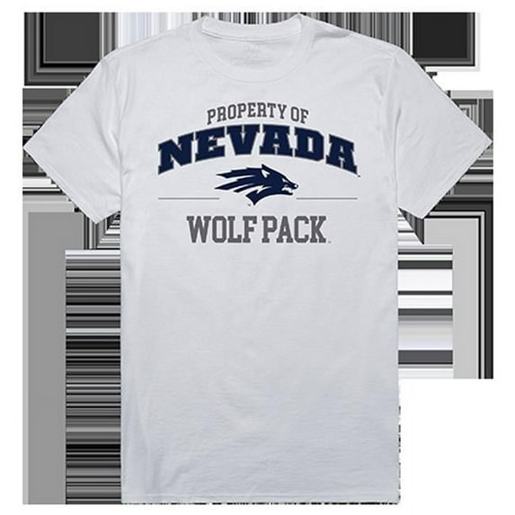 W Republic Apparel 517-193-N01-02 University of Nevada, Reno Property College Tee Shirt - White, Medium