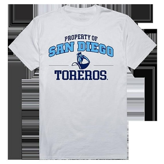 W Republic Apparel 517-197-N01-05 University of San Diego Property College Tee Shirt - White, 2XL